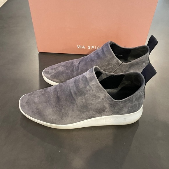 Via Spiga Grey Slip On Sneakers Size 8.5 - Picture 6 of 6